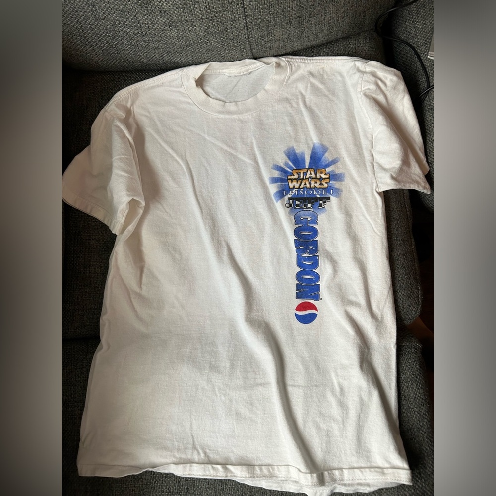 Pepsi Jeff Gordon Star Wars Episode 1  vintage  1999 t-shirt